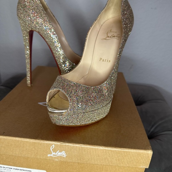 *SOLD* Christian Louboutin glitter pumps size 39.5 - Picture 10 of 13